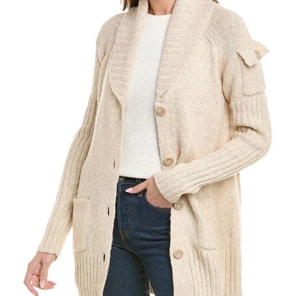 Cabi Steady Knit Cardigan Wheat